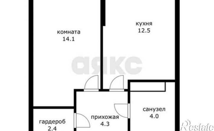 1-комн квартира микрорайон Догма Парк, улица Марины Цветаевой, 1