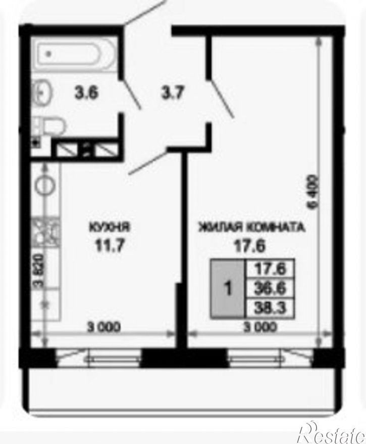1-комн квартира ул им. лётчика Позднякова, 2 11,  д. 2 11,  к. 11