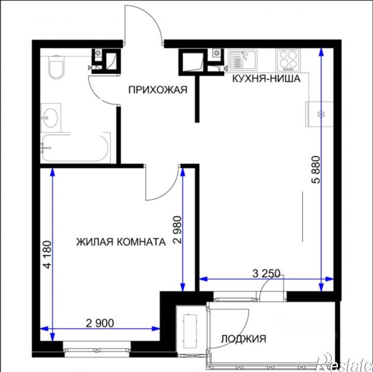 1-комн квартира микрорайон 2-я Площадка
