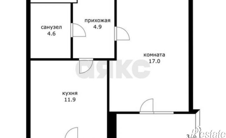 1-комн квартира ул им. Циолковского, 3,  д. 3