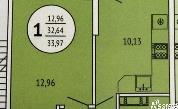 1-комн квартира Элеваторный пер, 12,  д. 12