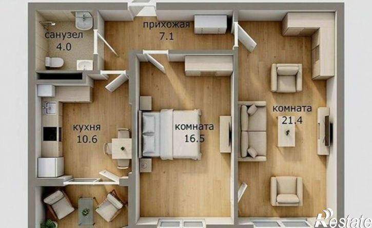 2-комн квартира ул им. генерала И.Л. Шифрина, 5,  д. 5