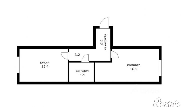 1-комн квартира Ленинский пер, 15,  д. 15