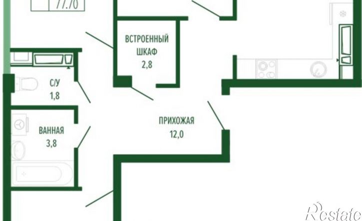 3-комн квартира ул Круговая, 4/1,  д. 4/1