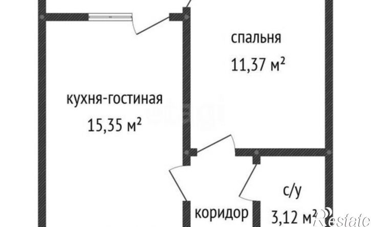 1-комн квартира ул им. 75-летия Победы, 26/1 1,  д. 26/1 1,  к. 1