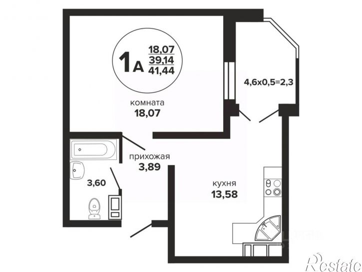 1-комн квартира в новом доме ул им. Дунаевского И.И., 27Б,  д. 27Б