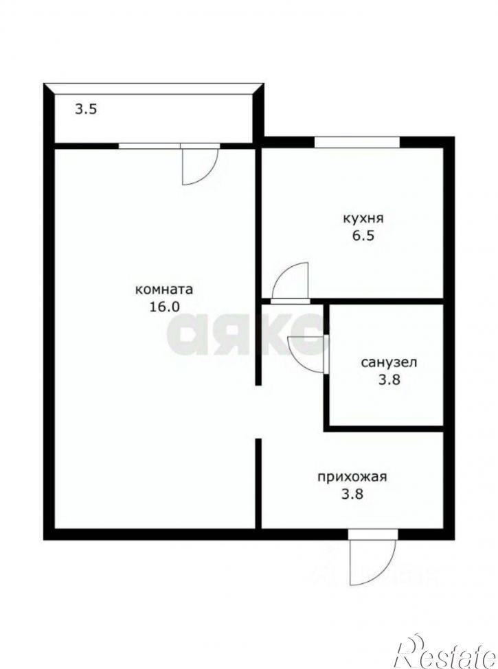 1-комн квартира ул Речная, 8,  д. 8