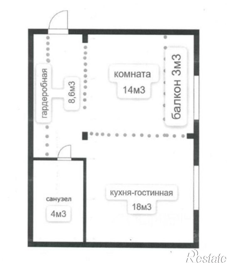 1-комн квартира ул Народная, 32А,  д. 32А