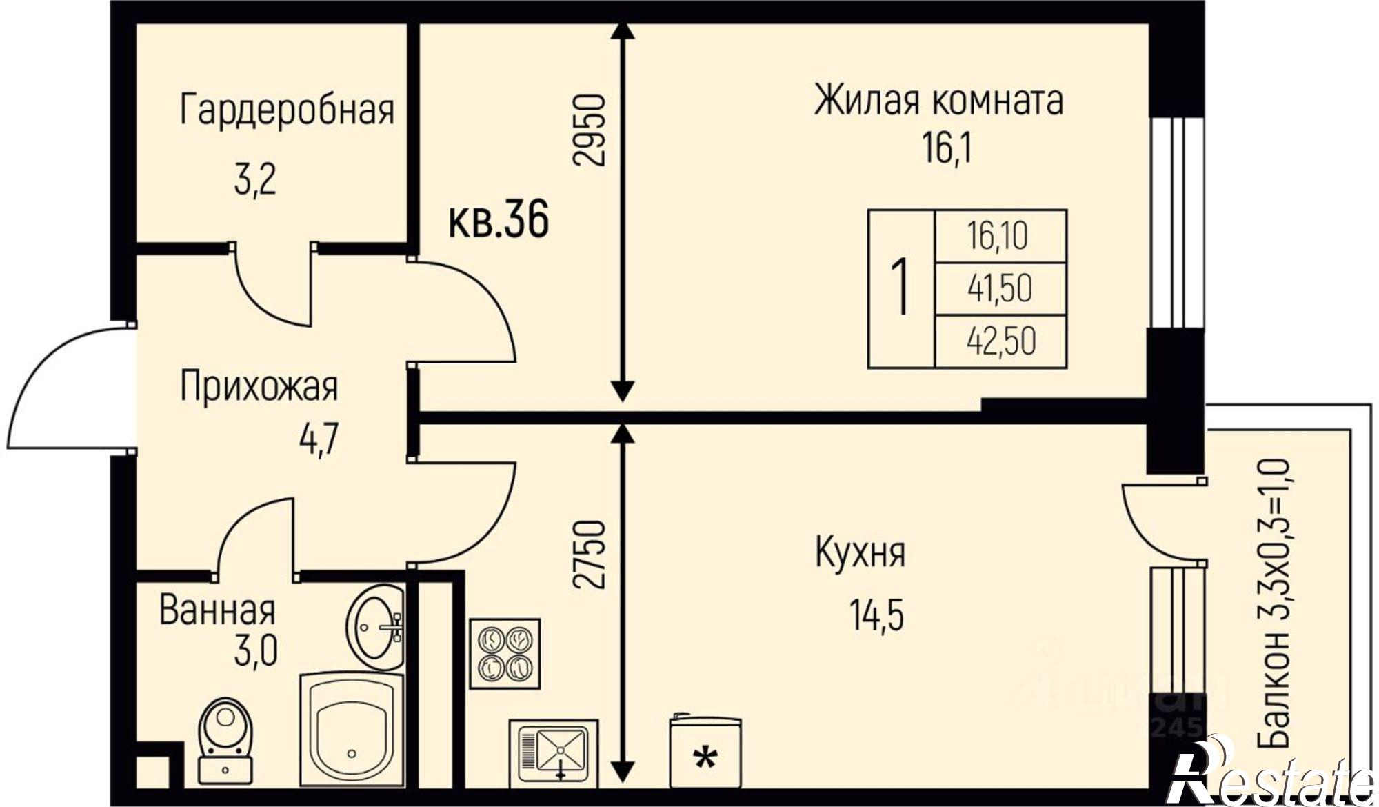 Купить квартиру за 5 491 000 рублей