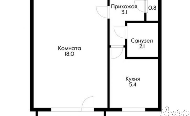 1-комн квартира ул им. Дмитрия Благоева, 8,  д. 8