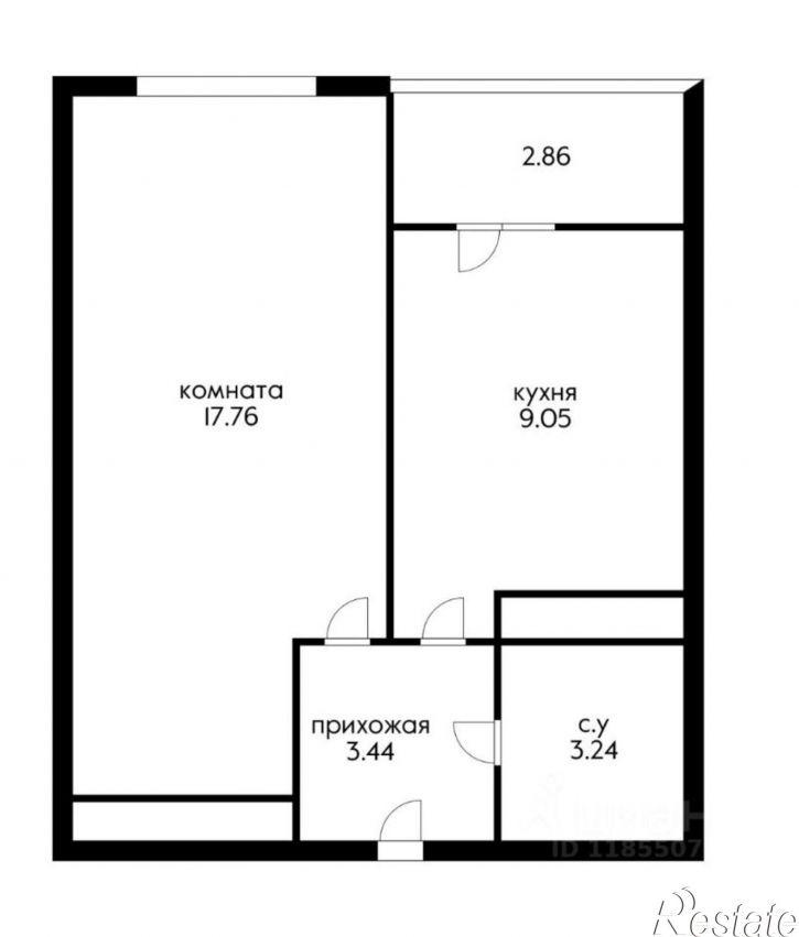 1-комн квартира ул Заполярная, 39 5,  д. 39 5,  к. 5