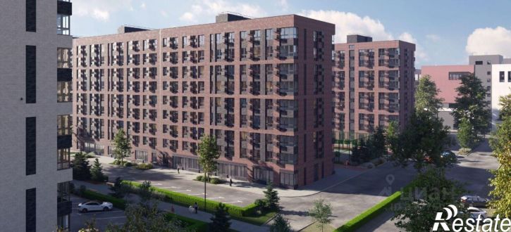 3-комн квартира в новом доме улица имени Генерала Брусилова