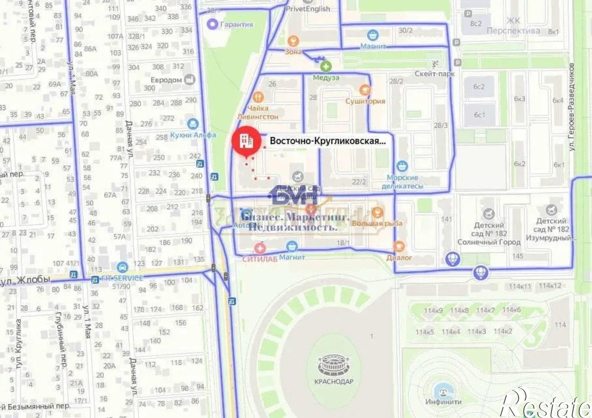 Купить ресторан, помещение под кафе за 30 000 000 рублей на Восточно-Кругликовская улица, 22