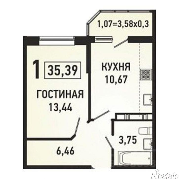 1-комн квартира ул им. Героя Сарабеева В.И., 5,  д. 5