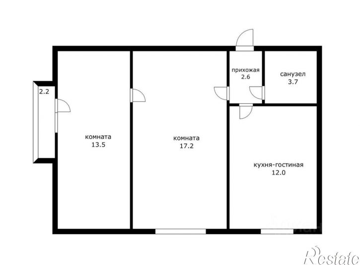 2-комн квартира ул им. Тургенева, 148,  д. 148