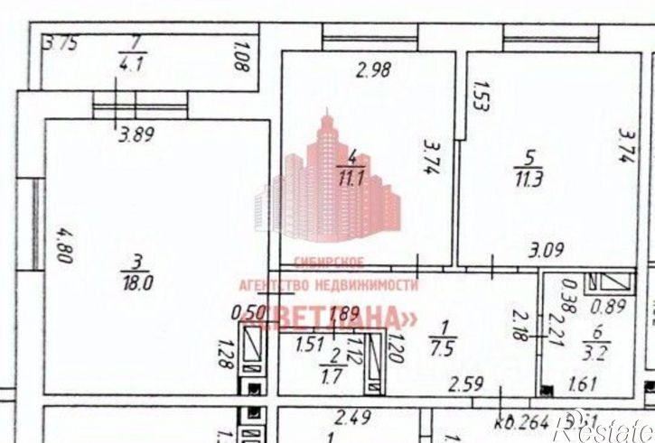 2-комн квартира ул им. Героя Ростовского, 8 1,  д. 8 1,  к. 1