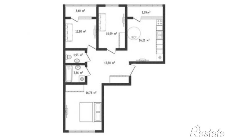 4-комн квартира ул Конгрессная, 37А,  д. 37А