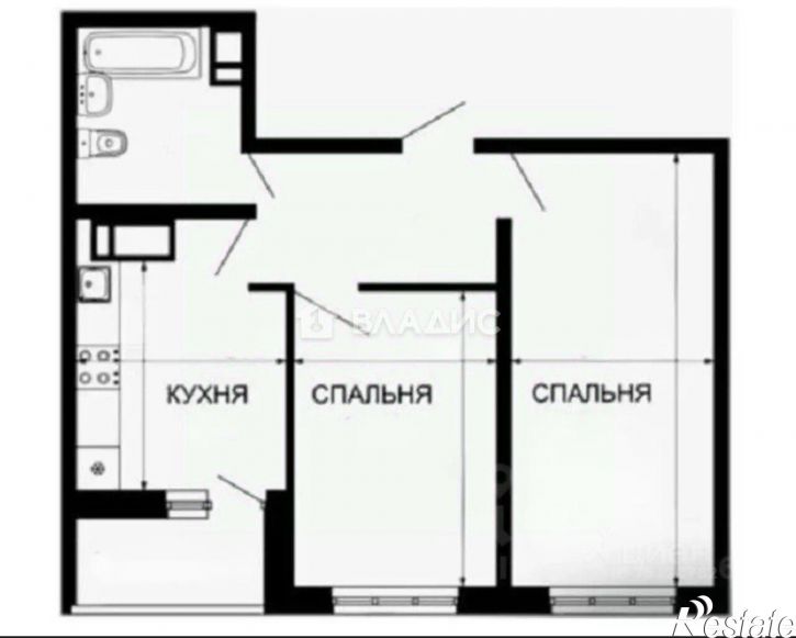 2-комн квартира ул им. Петра Метальникова, 36,  д. 36
