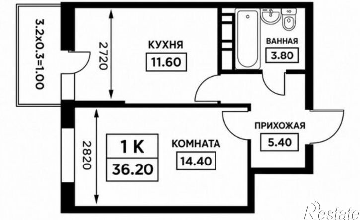 1-комн квартира Дубравная улица, 1