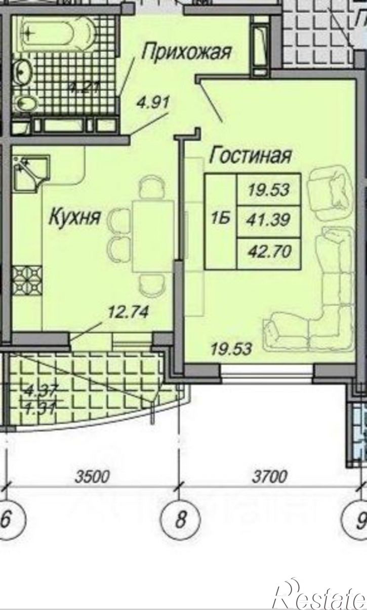 1-комн квартира ул Стахановская, 1/3,  д. 1/3