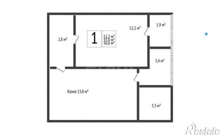 1-комн квартира ул Западный Обход, 57 1,  д. 57 1,  к. 1