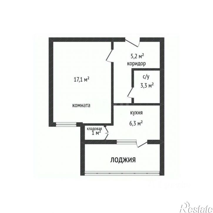 1-комн квартира ул им. Жлобы, 1/1,  д. 1/1