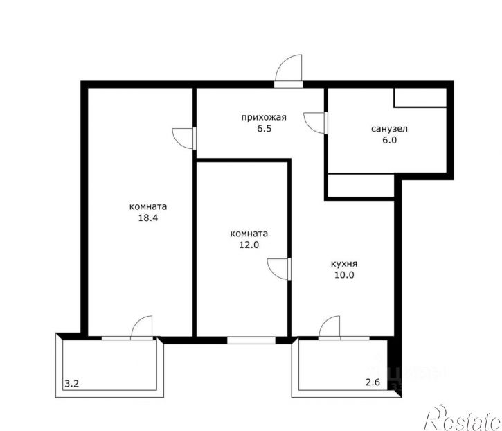 2-комн квартира ул Бородинская, 152А,  д. 152А