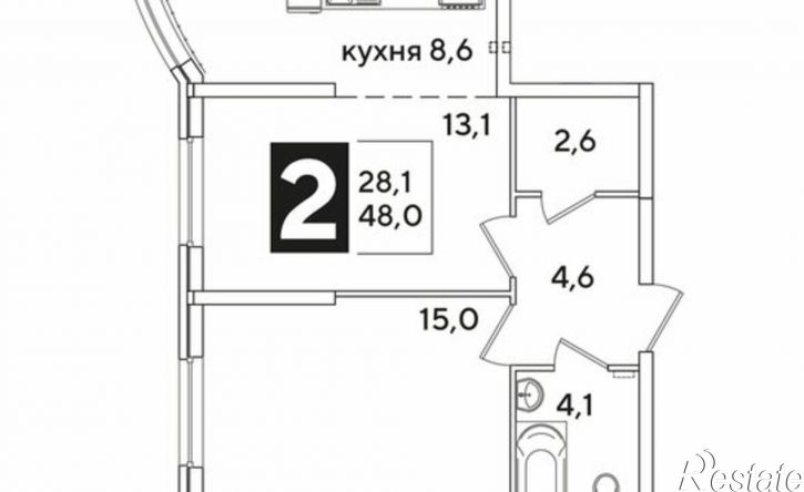 2-комн квартира ул им. Ивана Беличенко, 85,  д. 85