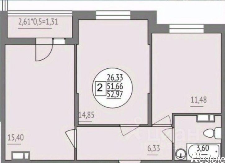 2-комн квартира в новом доме ул Дальневосточная, 38,  д. 38