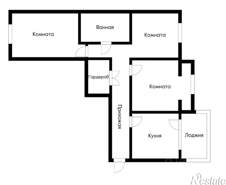 3-комн квартира ул Красных Партизан, 1/3 4,  д. 1/3 4,  к. 4