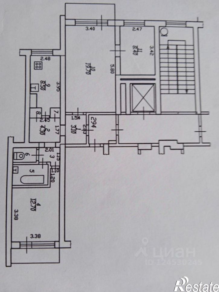 3-комн квартира ул Симферопольская, 18,  д. 18