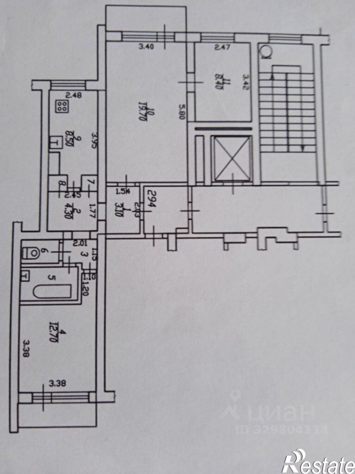 3-комн квартира ул Симферопольская, 18,  д. 18