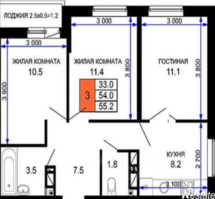 3-комн квартира ул им. лётчика Позднякова, 2,  д. 2