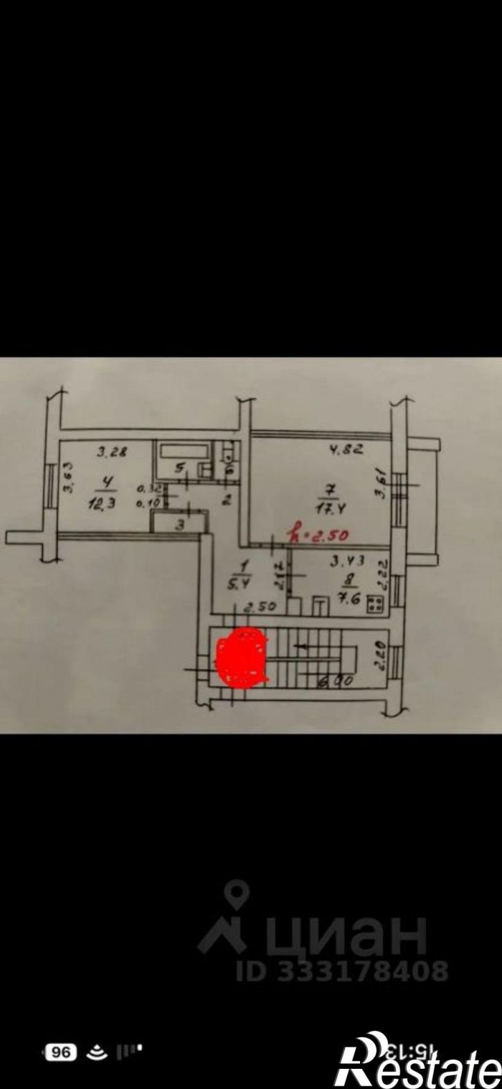 2-комн квартира ул им. Федора Лузана, 8,  д. 8