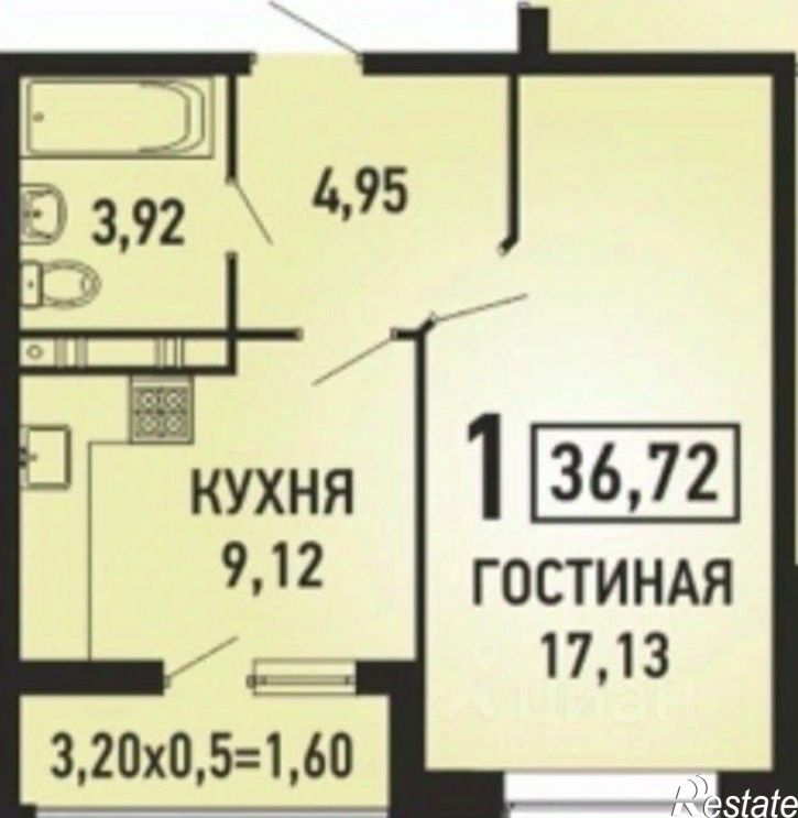 1-комн квартира ул им. Героя Николая Шевелёва, 5,  д. 5