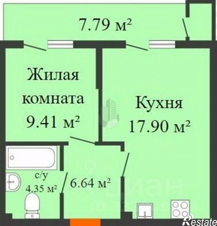 1-комн квартира ул Западный Обход, 39,  д. 39