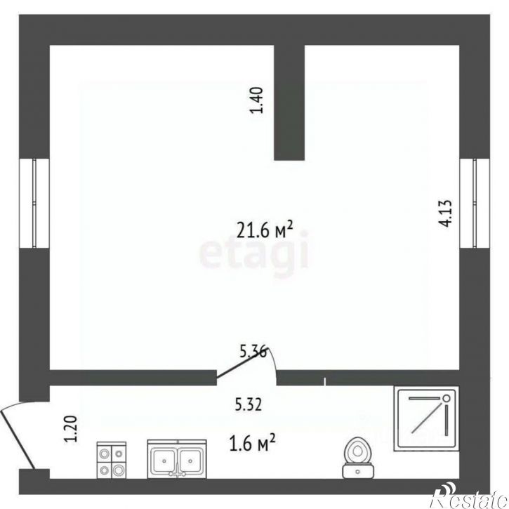 1-комн квартира ул Рашпилевская, 11,  д. 11