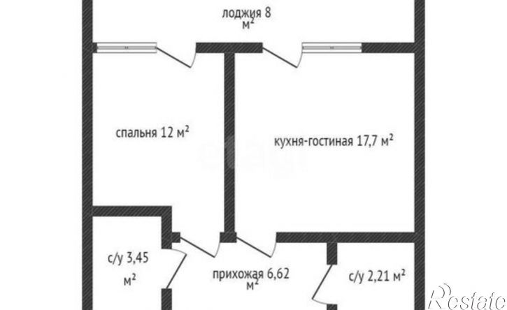 1-комн квартира ул им. Снесарева, 17/1,  д. 17/1