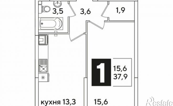 1-комн квартира улица Ивана Беличенко, 86к3