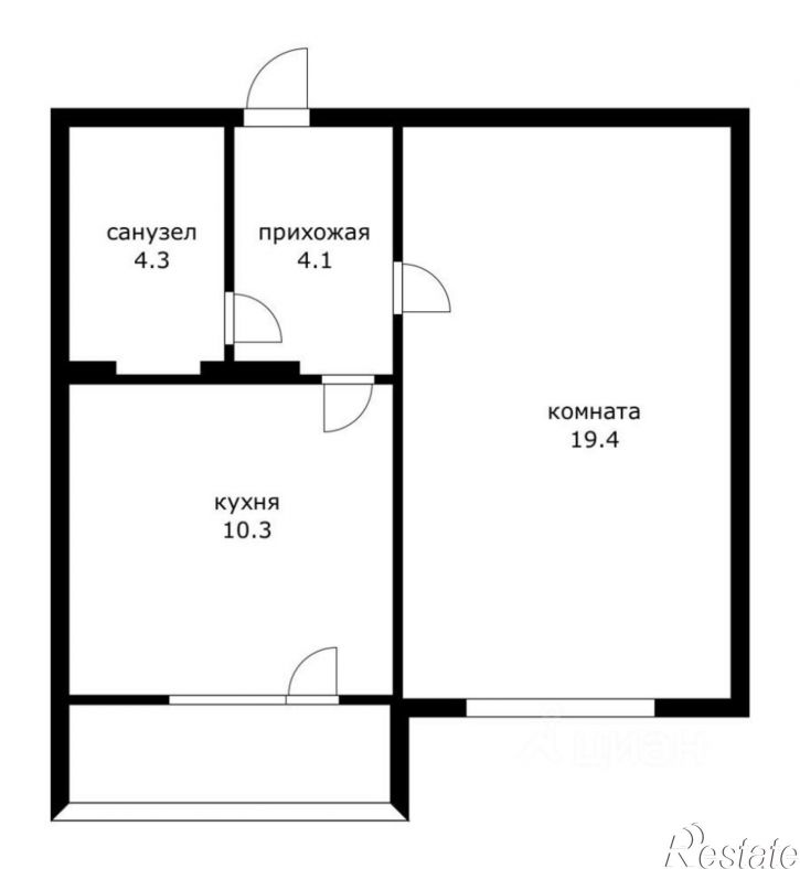 1-комн квартира ул Монтажников, 5,  д. 5
