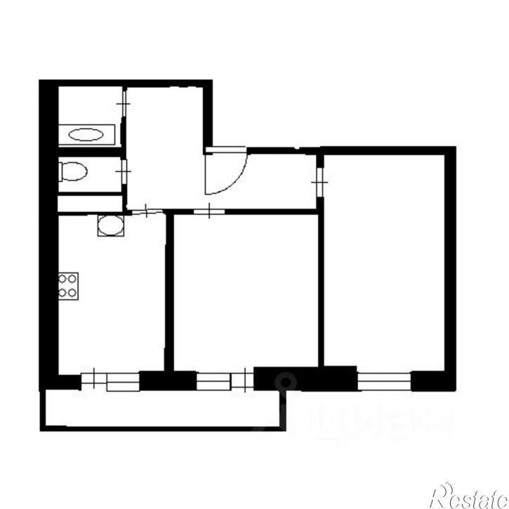 2-комн квартира ул Кореновская, 2 3,  д. 2 3,  к. 3
