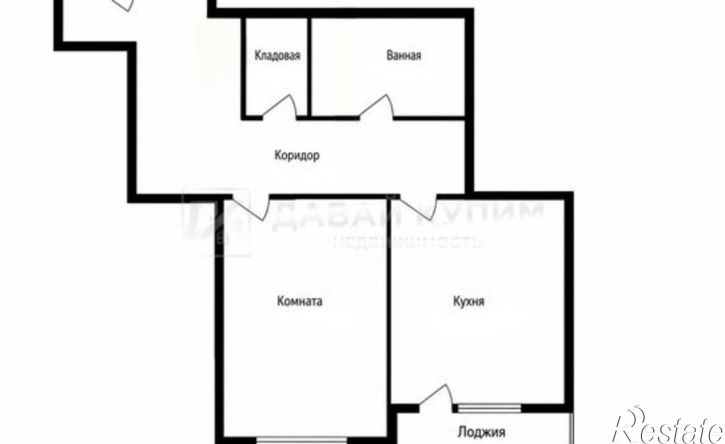 1-комн квартира ул им. Александра Покрышкина, 2/2,  д. 2/2