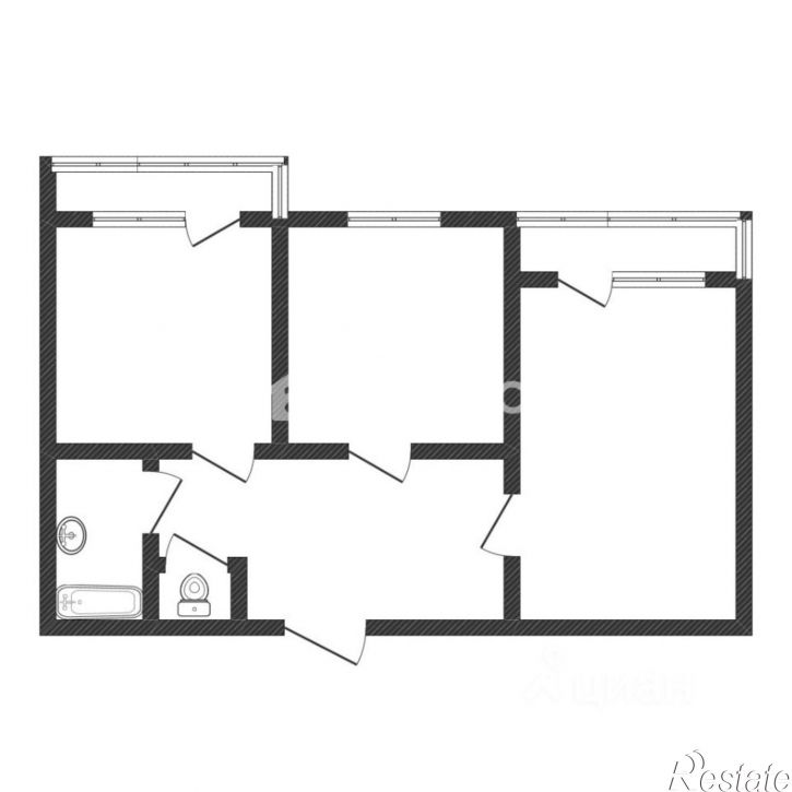 2-комн квартира ул им. Генерала Трошева Г.Н., 25,  д. 25