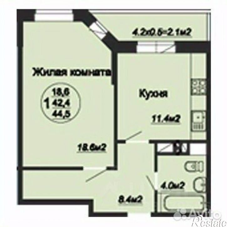 1-комн квартира ул Московская, 133 2,  д. 133 2,  к. 2