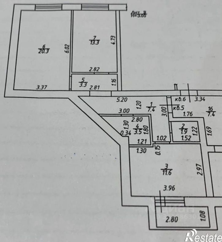 2-комн квартира ул 3-я Целиноградская, 15 3,  д. 15 3,  к. 3