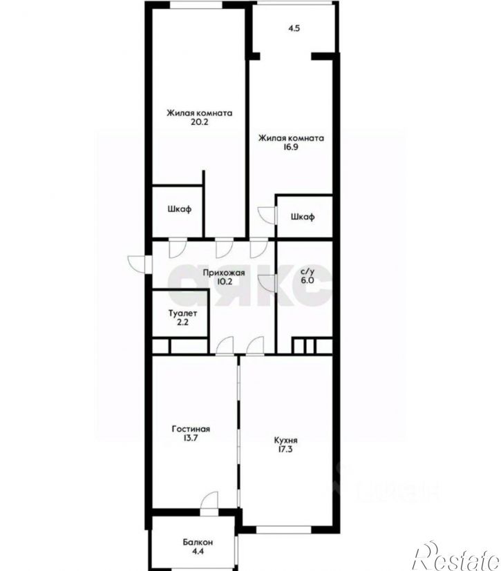 3-комн квартира ул Сормовская, 1/6,  д. 1/6