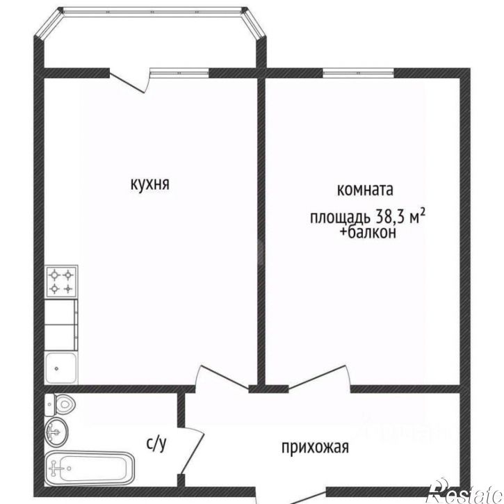1-комн квартира ул им. Героя Яцкова И.В., 9 3,  д. 9 3,  к. 3