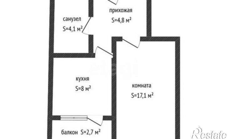 1-комн квартира ул Садовое кольцо, 13,  д. 13