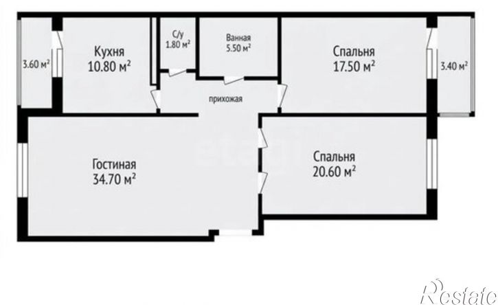 3-комн квартира ул Домбайская, 12,  д. 12