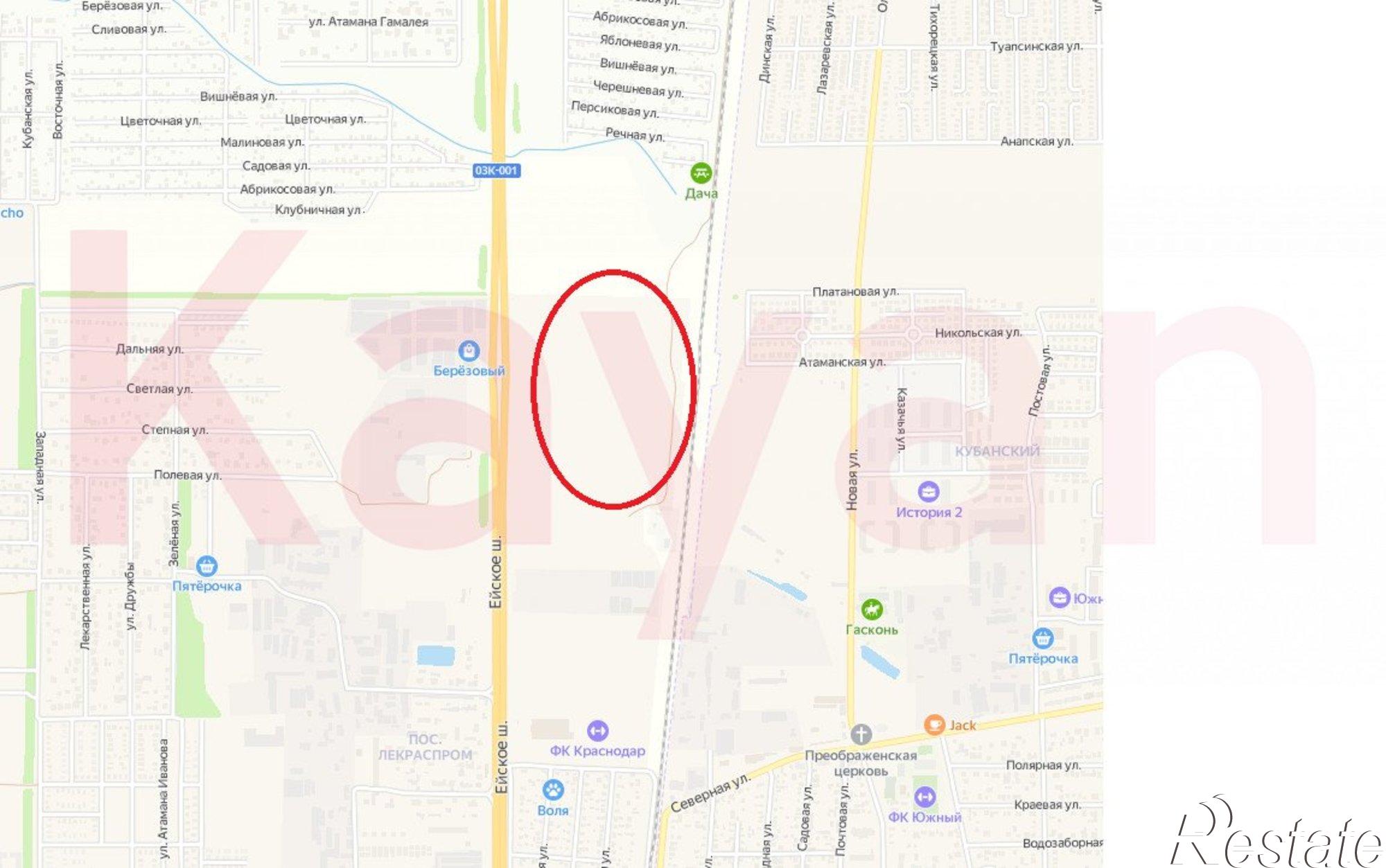 Купить землю, земельный участок за 120 000 000 рублей на Прикубанский
